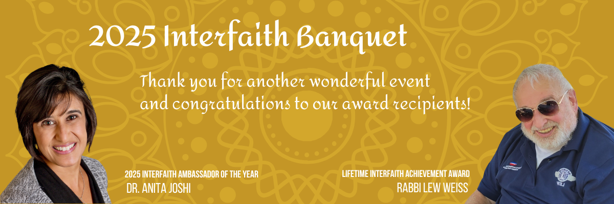 Thank you - 2025 Interfaith Banquet Banner